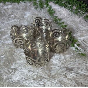 Bath & Body Works Silver Swirl Candle Sleeve